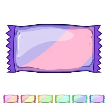 Portable snack pack cartoon vector graphic Stock Illustration