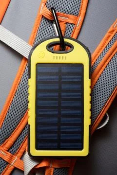 Portable solar cell Stock Photos