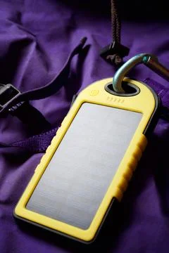 Portable solar cell Stock Photos