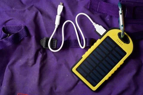 Portable solar cell Stock Photos