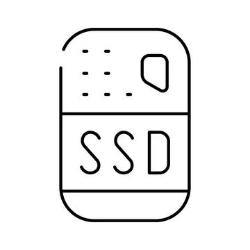 Portable solid state drive storing and protecting digital data 스톡 일러스트