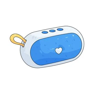 Portable speaker Stock Illustration