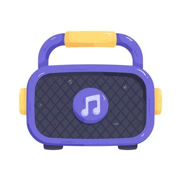 Portable speaker Stock Illustration
