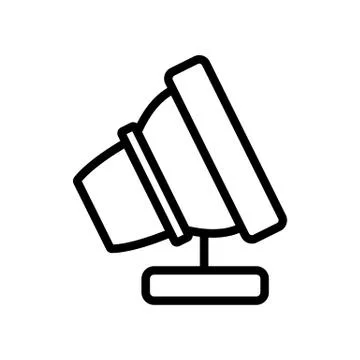 Portable spotlight icon vector outline illustration Ilustración de archivo