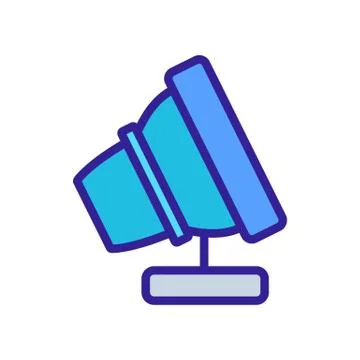Portable spotlight icon vector outline illustration Ilustración de archivo