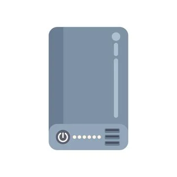 Portable ssd drive showing data transfer in progress イラスト素材