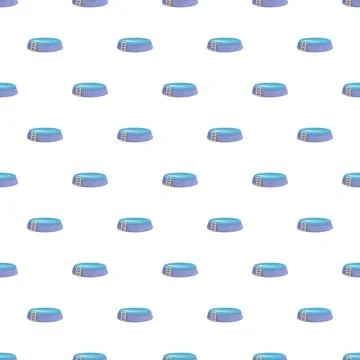 Portable swimming pool with ladder repeating cartoon pattern Stock Illustration