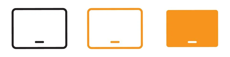 Portable Tablet Icon for Technology and Digital Devices Graphics Ideal for .. Stock Illustration