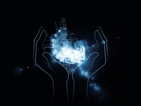 Portable Technology Stock Illustration