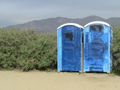 Portable Toilets Stockfoto's