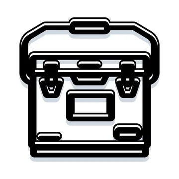 Portable tool case for repair and construction Ilustración de archivo