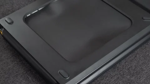 Portable treadmill setup Stock Footage 180713994