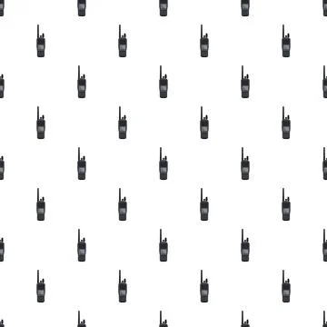 Portable two way radio communication device seamless pattern Stock Illustration
