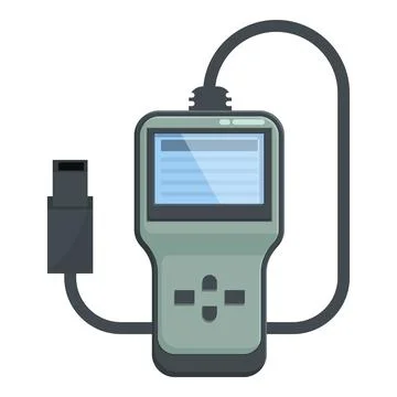 Portable usb power meter device illustration Stock Illustration