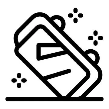 Portable video game console falling down and hitting the floor Stock Illustration