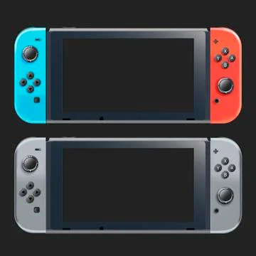 Portable video game console. 스톡 일러스트