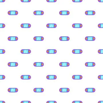 Portable video game console pattern, cartoon style 스톡 일러스트