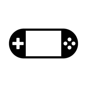 Portable video game console vector icon,flat vector simple element. Stockillustratie