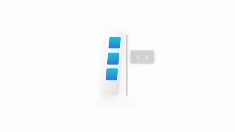 Portable Water Quality Testing Strip Icon with Color Shift and Digital Readou Stock-Footage 346130949