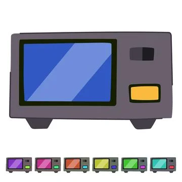 Portable watt meter measuring electrical power consumption graphic Stock Illustration