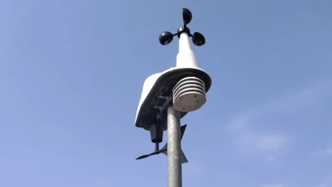 A Portable Weather Station Stock Footage 286167340