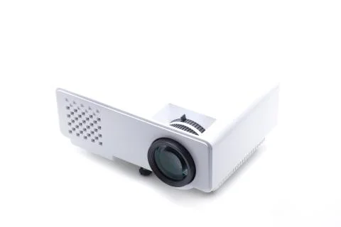 Portable white projector Stock Photos