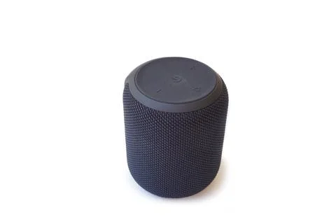 Portable Wireless Speaker Isolated on White Background. Stock Photos