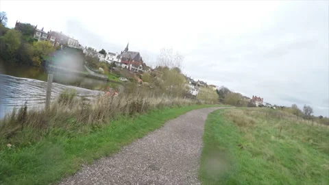 Portage on River Dee Stock Footage 160277005