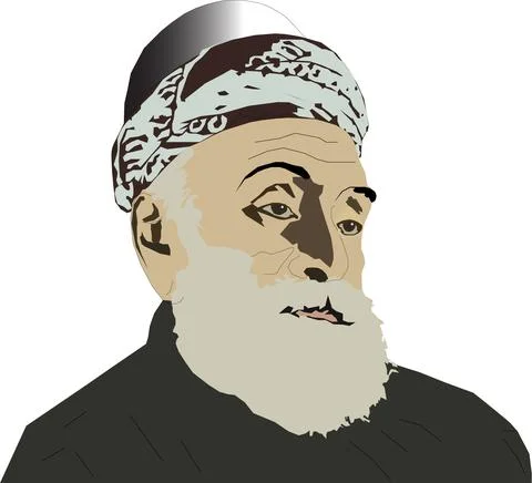 Portait of a man イラスト素材