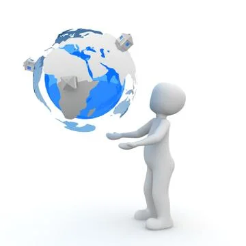 Portal blue Stock Illustration
