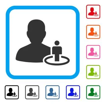 Portal Moderator Framed Icon イラスト素材