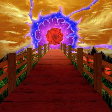 A Portal To The New Dimension Ilustração Stock