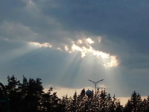 Portal in the sky Stock Photos