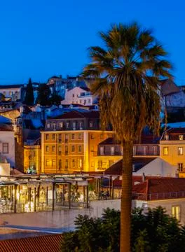 Portas do Sol in Lisbon Stock Photos