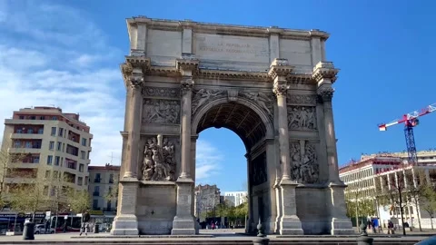 Porte d'Aix Stock Footage 200613797