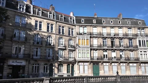 Porte de Paris historic gate in Lille France 스톡 동영상 344446168