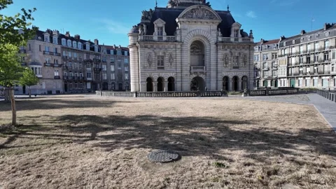 Porte de Paris historic gate in Lille France 스톡 동영상 344446334