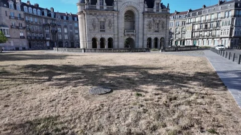 Porte de Paris historic gate in Lille France 스톡 동영상 344446367
