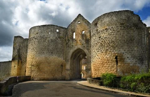 Porte des Tours gate. Stock Photos