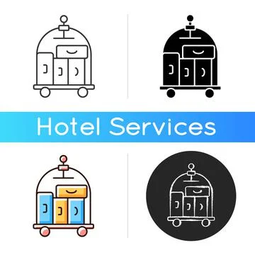 Porter service icon Stock Illustration