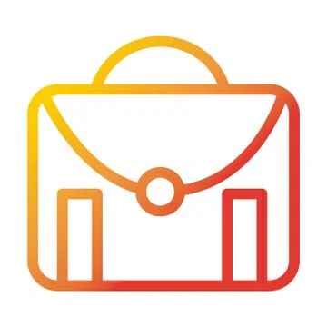 Portfolio archive internet web technology interface gradient style icon Stock Illustration