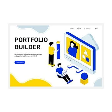 Portfolio Builder Stock-Illustration