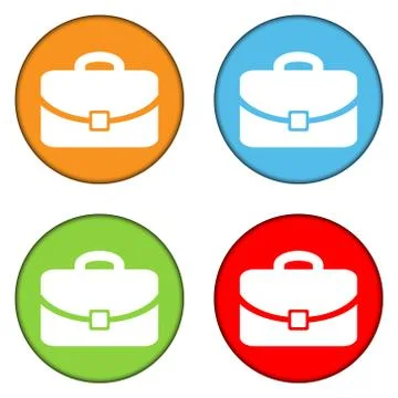 Portfolio buttons set Stock Illustration