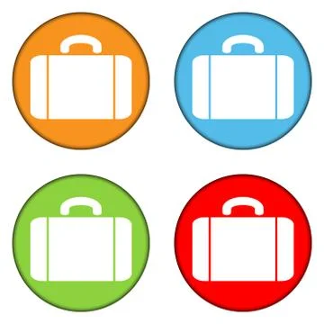 Portfolio buttons set Stock Illustration