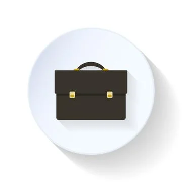 Portfolio flat icon Illustrazione stock