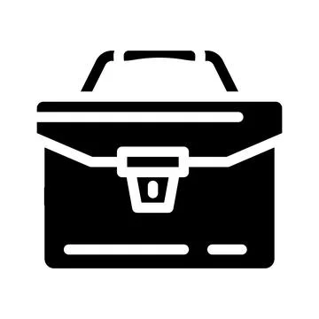 Portfolio folder glyph icon vector illustration Stock-Illustration