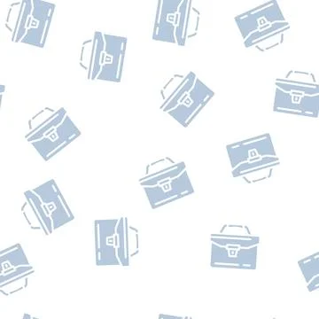 Portfolio folder glyph vector seamless pattern Stock Illustration