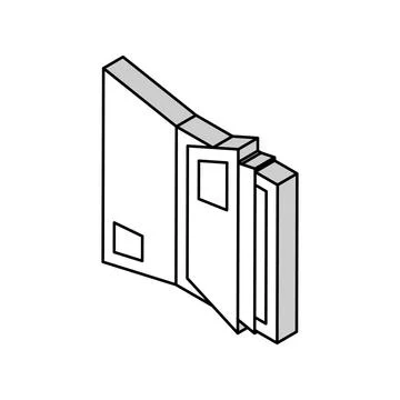 Portfolio folder isometric icon vector illustration Stock-Illustration