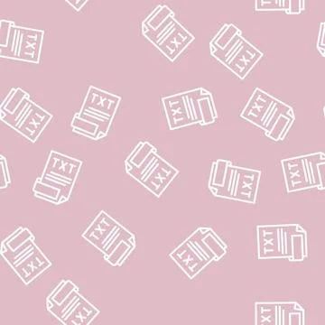 Portfolio folder line vector seamless pattern Stock-Illustration