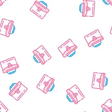 Portfolio folder vector seamless pattern Stockillustratie